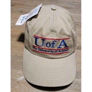 NEW University of Arizona NCAA 3 Split Bar Adjustable Hat The Game Brown Tan Cap